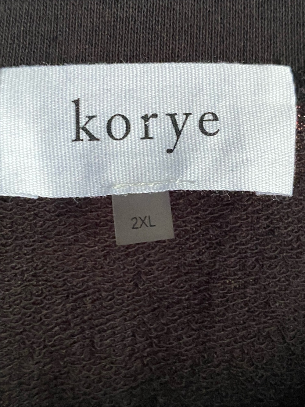 KORYE Wanderlust Sweatshirt Black Pullover Casual Womens Plus Size 2XL NWT - Picture 4 of 6